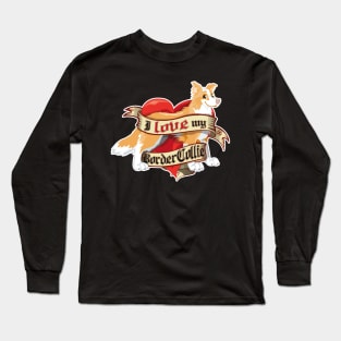 I Love My Border Collie - Red Long Sleeve T-Shirt